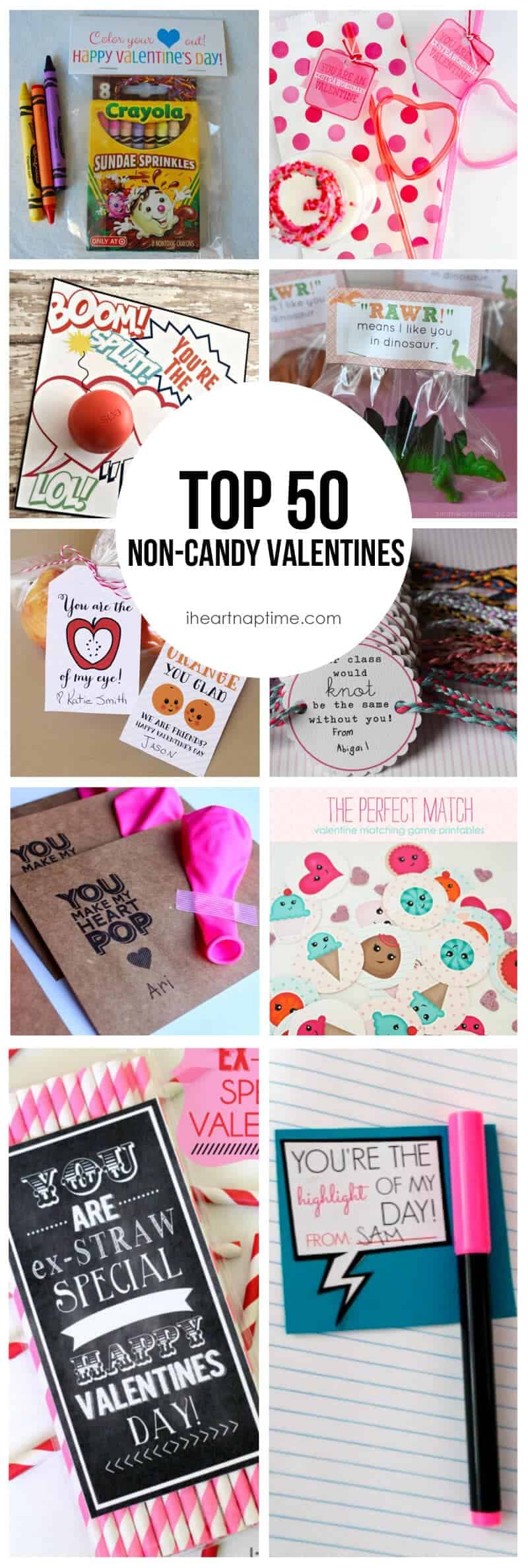 Top 50 noncandy Valentine ideas! I Heart Nap Time