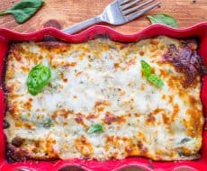 White Chicken Lasagna with Pesto