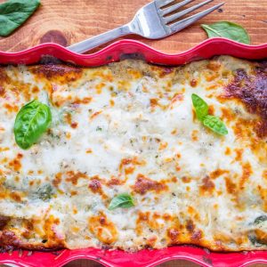 White Chicken Lasagna with Pesto