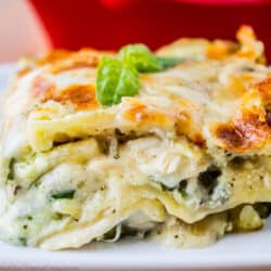 White Chicken Lasagna with Pesto