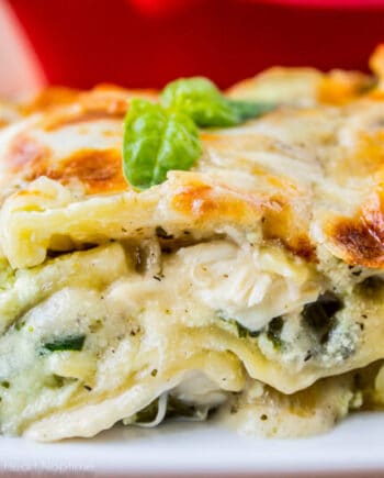 White Chicken Lasagna with Pesto