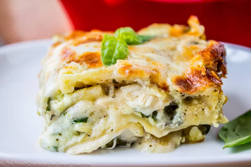 White Chicken Lasagna with Pesto