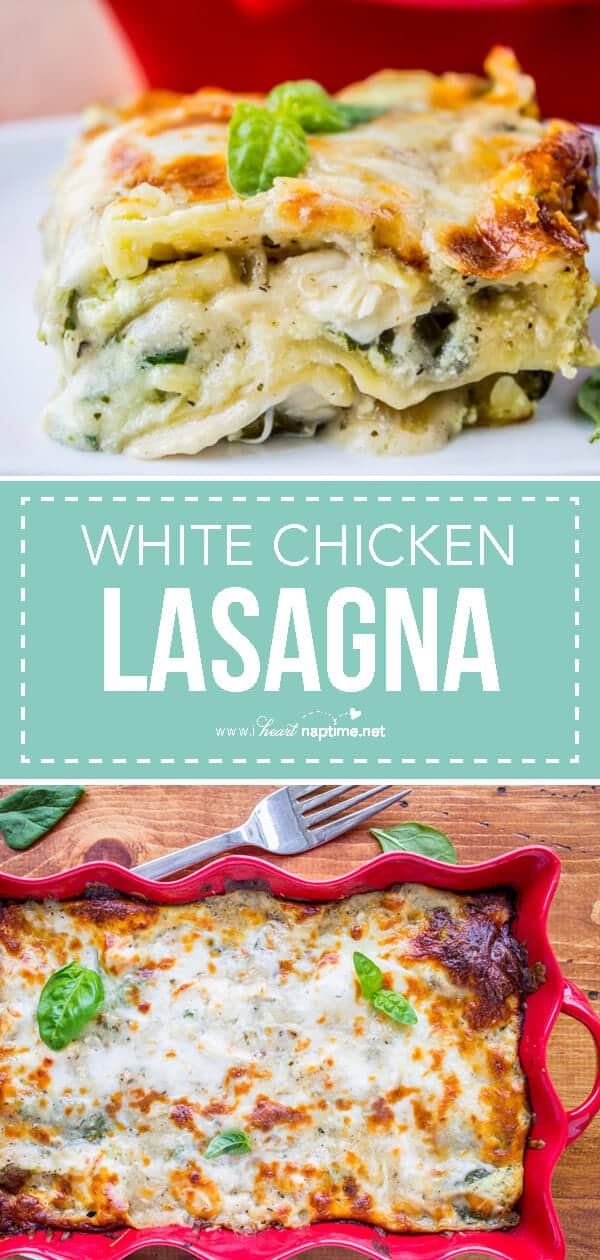 White Chicken Lasagna with Pesto I Heart Naptime