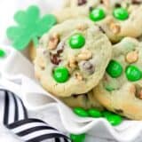 Pistachio and Chocolate Leprechaun Cookies for St. Patrick's Day