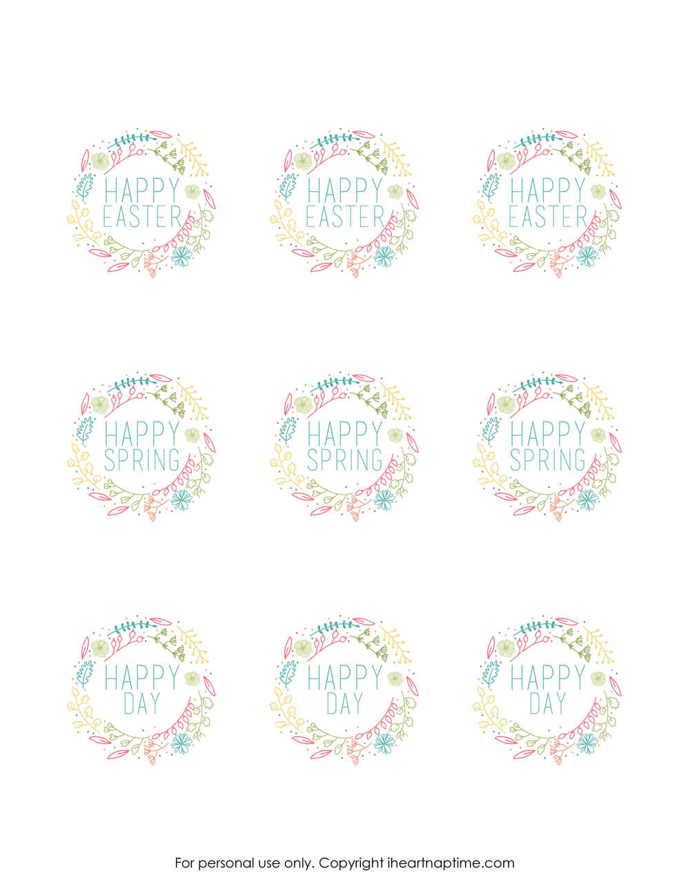 free printable tags
