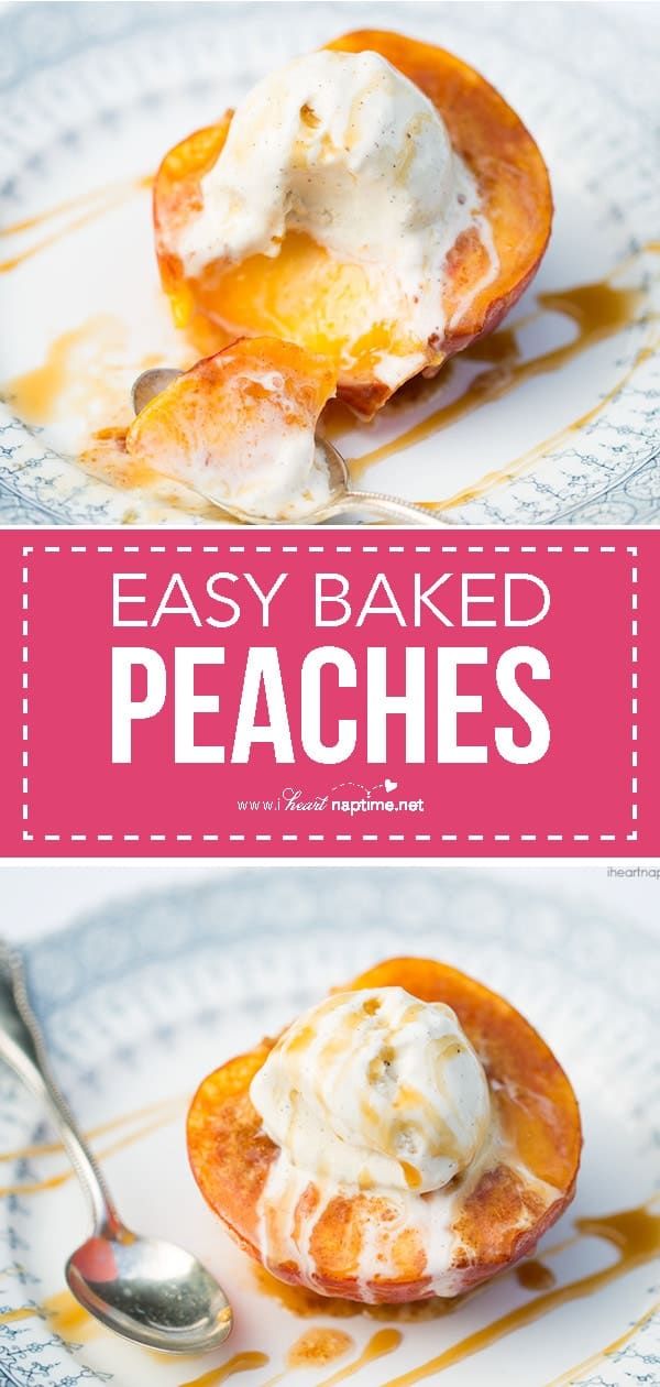 Easy Baked Peaches With Cinnamon Sugar I Heart Naptime