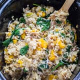 Slow Cooker Risotto with Butternut Squash and Sausage