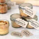 Mason Jar Pies To Go with Free Printable Tags - perfect for any holiday gathering! Get the instructions, recipes, and free downloads at iheartnaptime.com