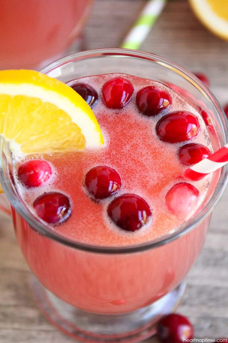 EASY Holiday Punch Recipe (just 4-ingredients!) - I Heart ...