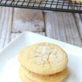 Angel Cookies - soft and chewy vanilla cookies with a delicious sugar glaze that looks just like glistening snow