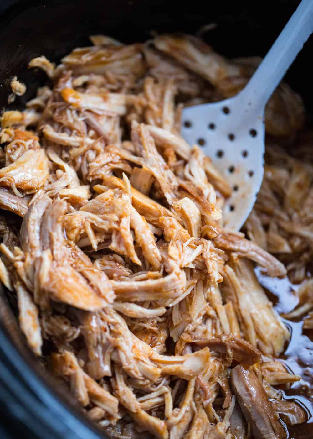 Slow cooker pork tacos.