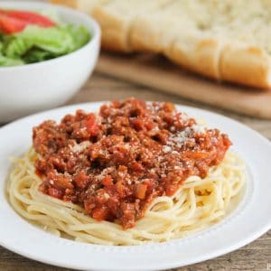 Classic Spaghetti - This classic spaghetti recipe is a family fave! It adds a little flavor to the good ol' classic and is always a hit with the kids!