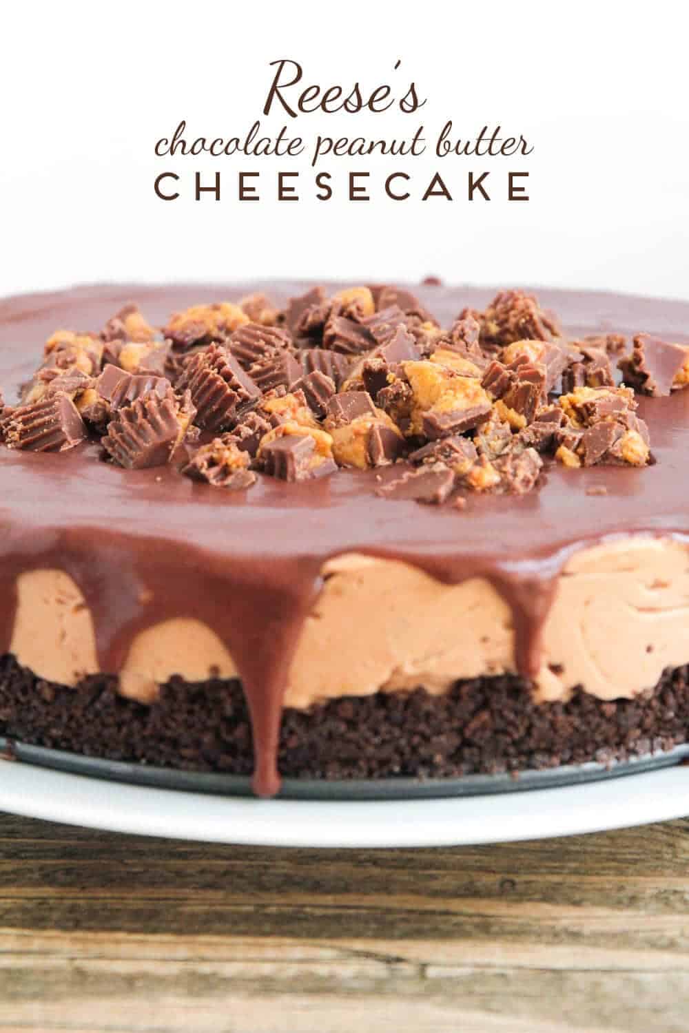 Reese's No Bake Chocolate Peanut Butter Cheesecake I Heart Nap Time