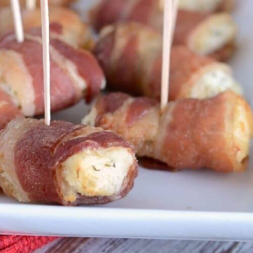 EASY Bacon Wrapped Bread Bites - I Heart Naptime