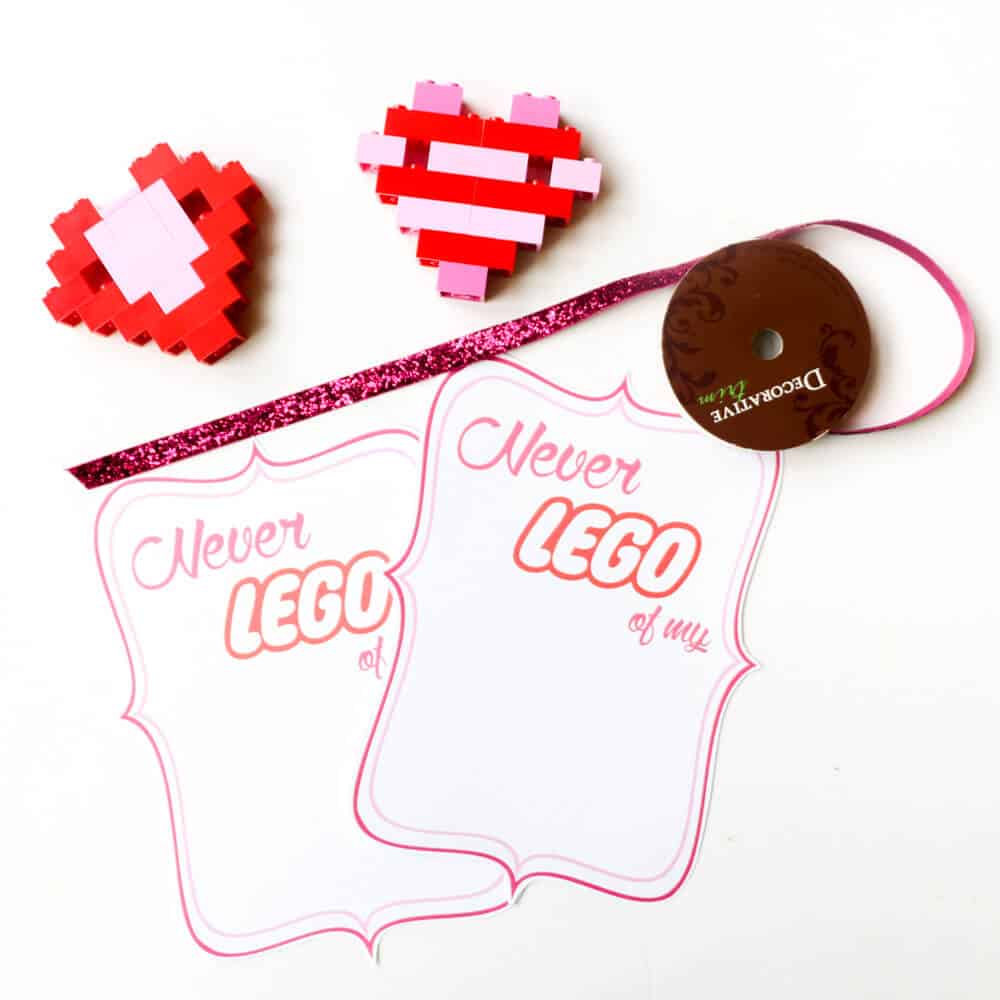 DIY LEGO Heart Valentines - I Heart Nap Time