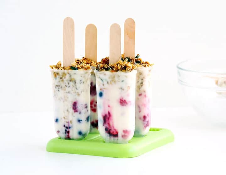 EASY Breakfast Yogurt Popsicles - I Heart Naptime