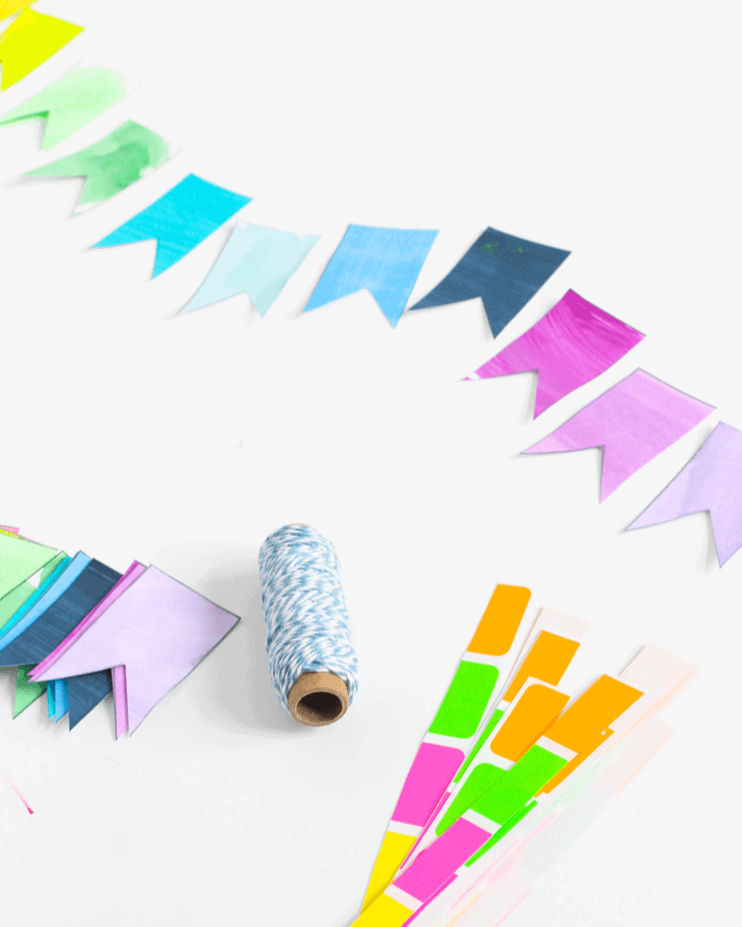 Lucky Rainbow Banner DIY - celebrate St. Patrick's Day in style with this great kids' activity with grown-up style!