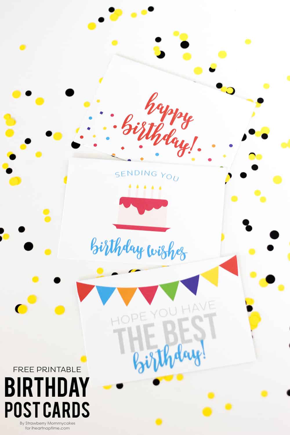 FREE Printable  Birthday  Postcards I Heart Nap Time