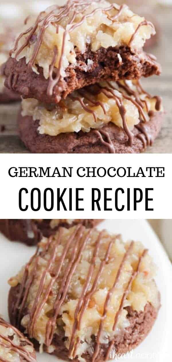 BEST German Chocolate Cookies - I Heart Naptime