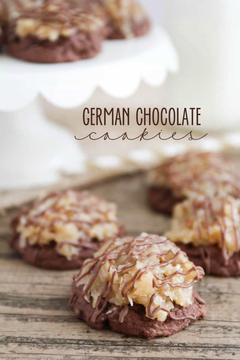 BEST German Chocolate Cookies I Heart Naptime