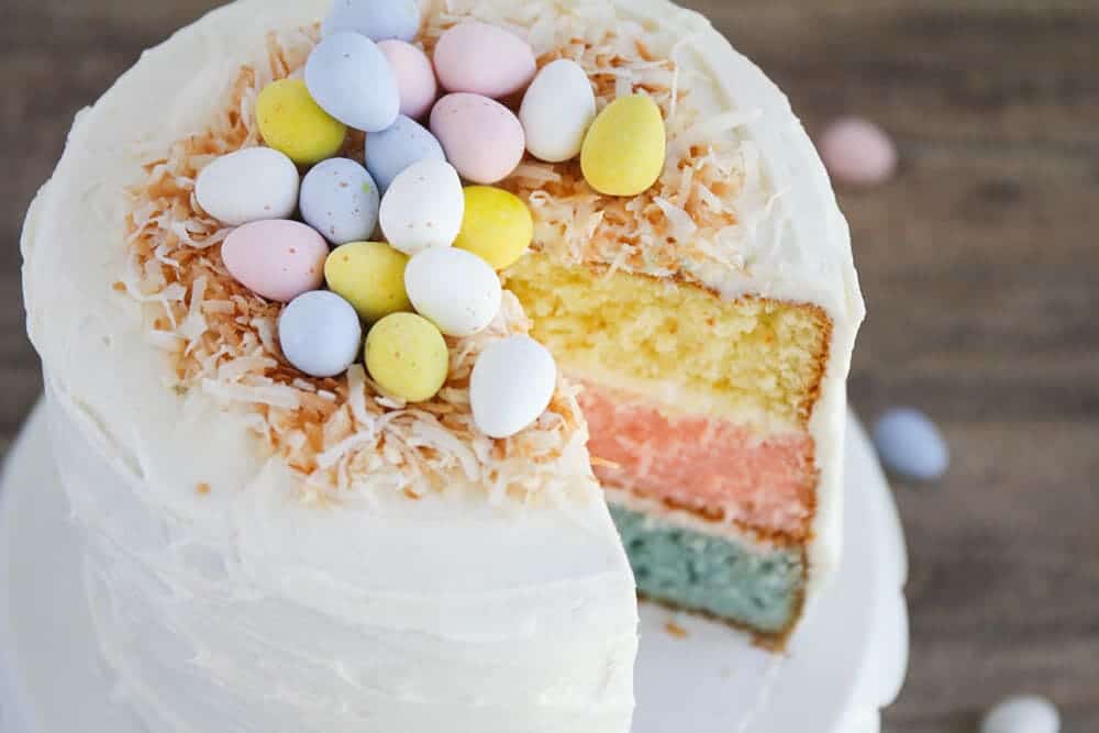 Easter Egg Layered Cake I Heart Naptime