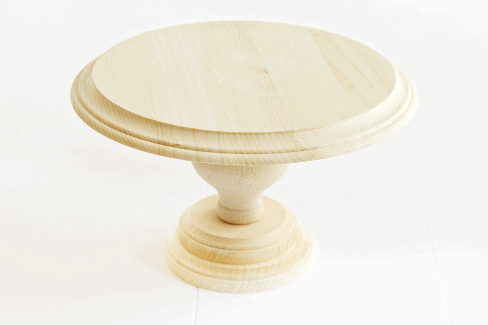 DIY Wood Cake Stand - I Heart Nap Time