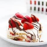 NO BAKE Strawberry Icebox Cake