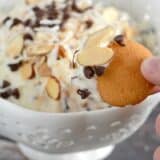 Almond Joy Dip . . . this yummy dip is ready in just minutes, and tastes fabulous with fruit, crackers, or pretzels. Such a yummy snack!