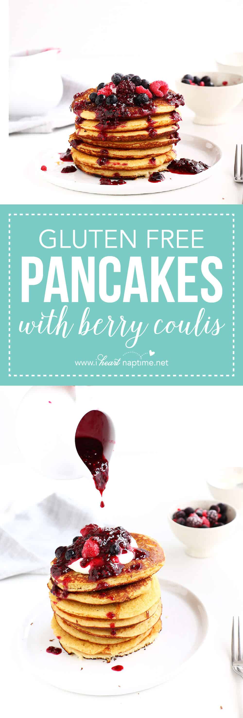 gluten free pancakes collage 