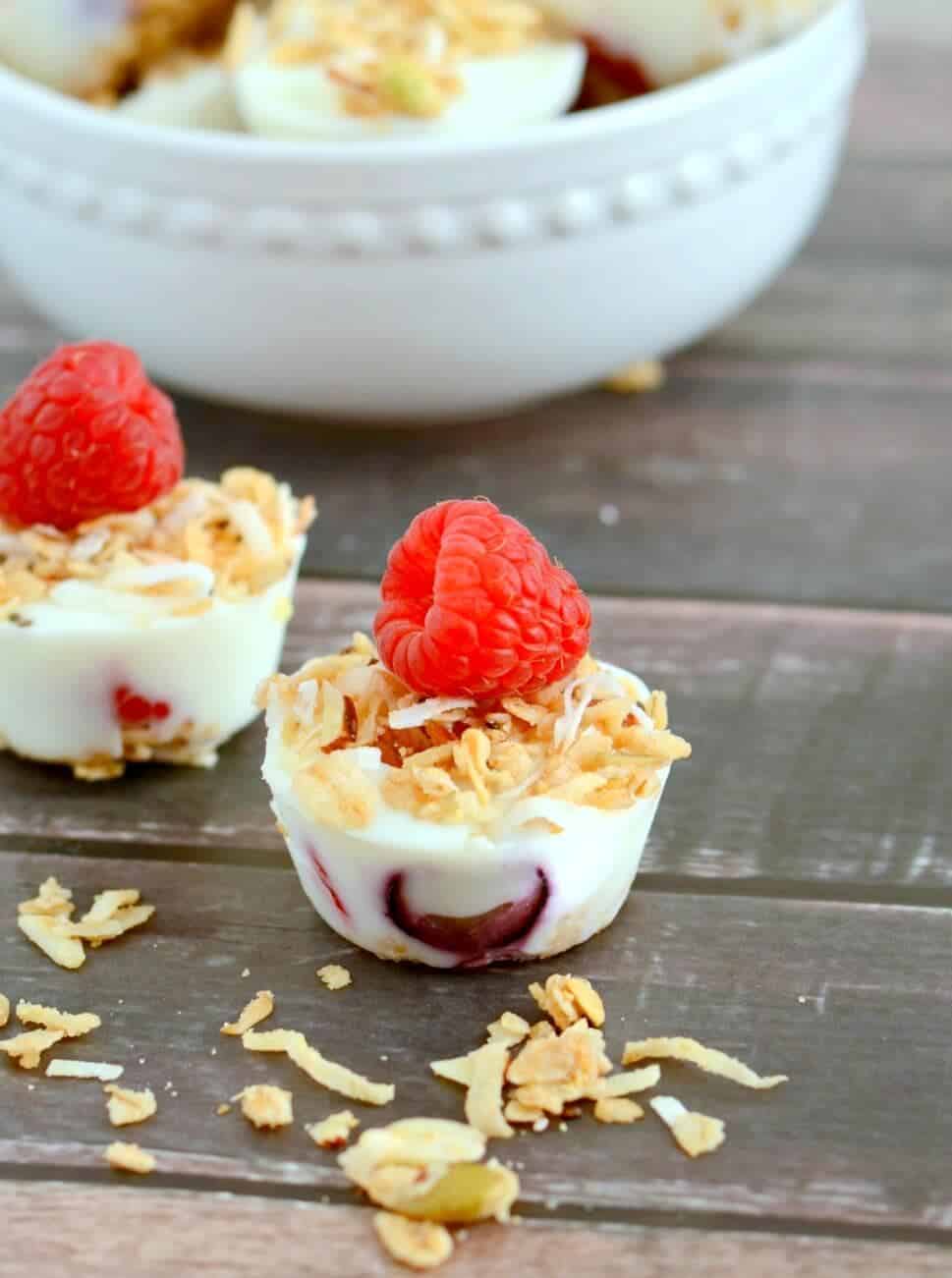 Frozen Yogurt Granola Berry Bites - I Heart Nap Time