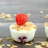 Frozen Yogurt Granola Berry Bites . . . it only takes three ingredients to make these yummy and healthy snacks. They are so refreshing during the hot summer months!