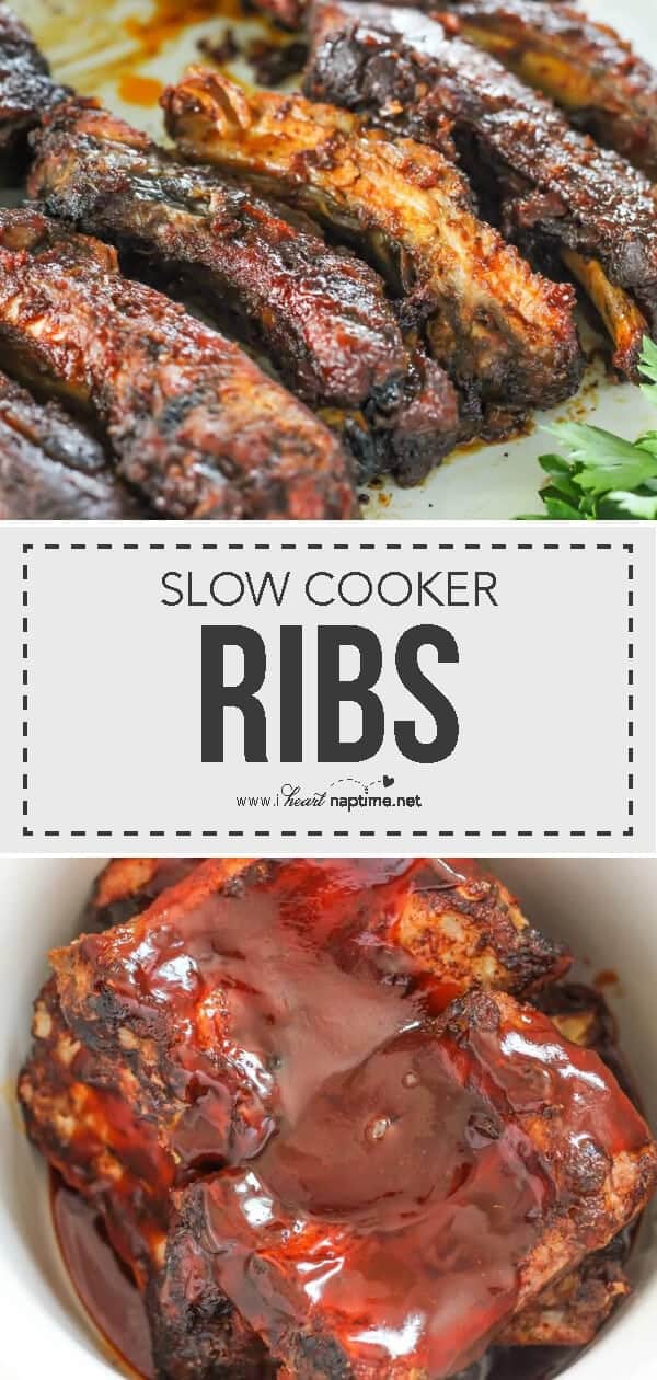 The BEST Slow Cooker Ribs I Heart Naptime