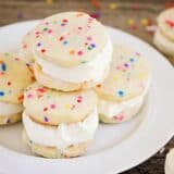 Sugar Cookie Ice Cream Sandwiches - a fun and delicious treat for summer, and the kids love to help!