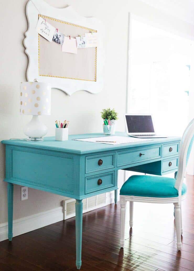 Blue Chalk Paint Desk I Heart Nap Time