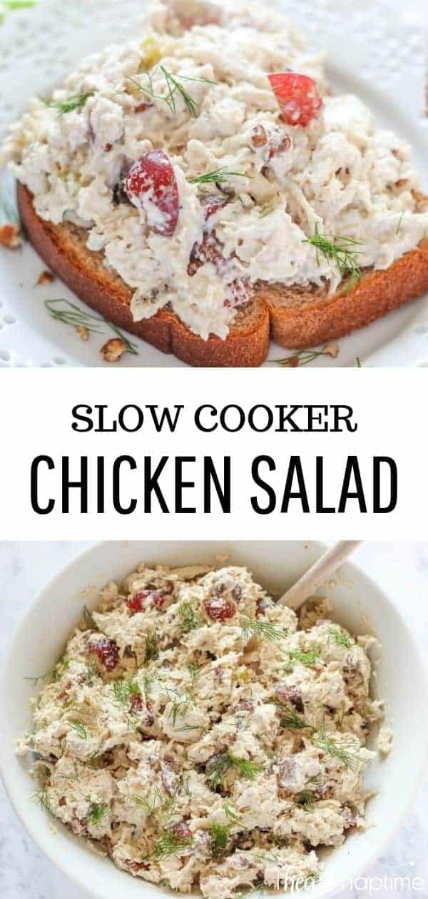EASY Slow Cooker Chicken Salad I Heart Naptime