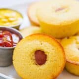 Easy and delicious corn dog muffins recipe... perfectly delicious for lunch!