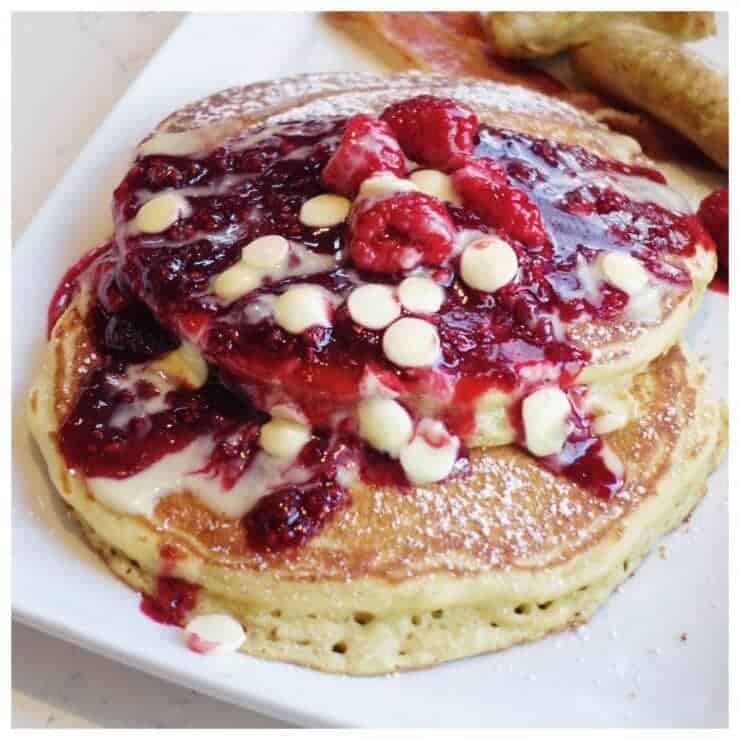 Berries and cream pancakes from Trattoria al Forno -AMAZING!