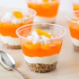 No-Bake Mandarin Orange Pretzel Parfait