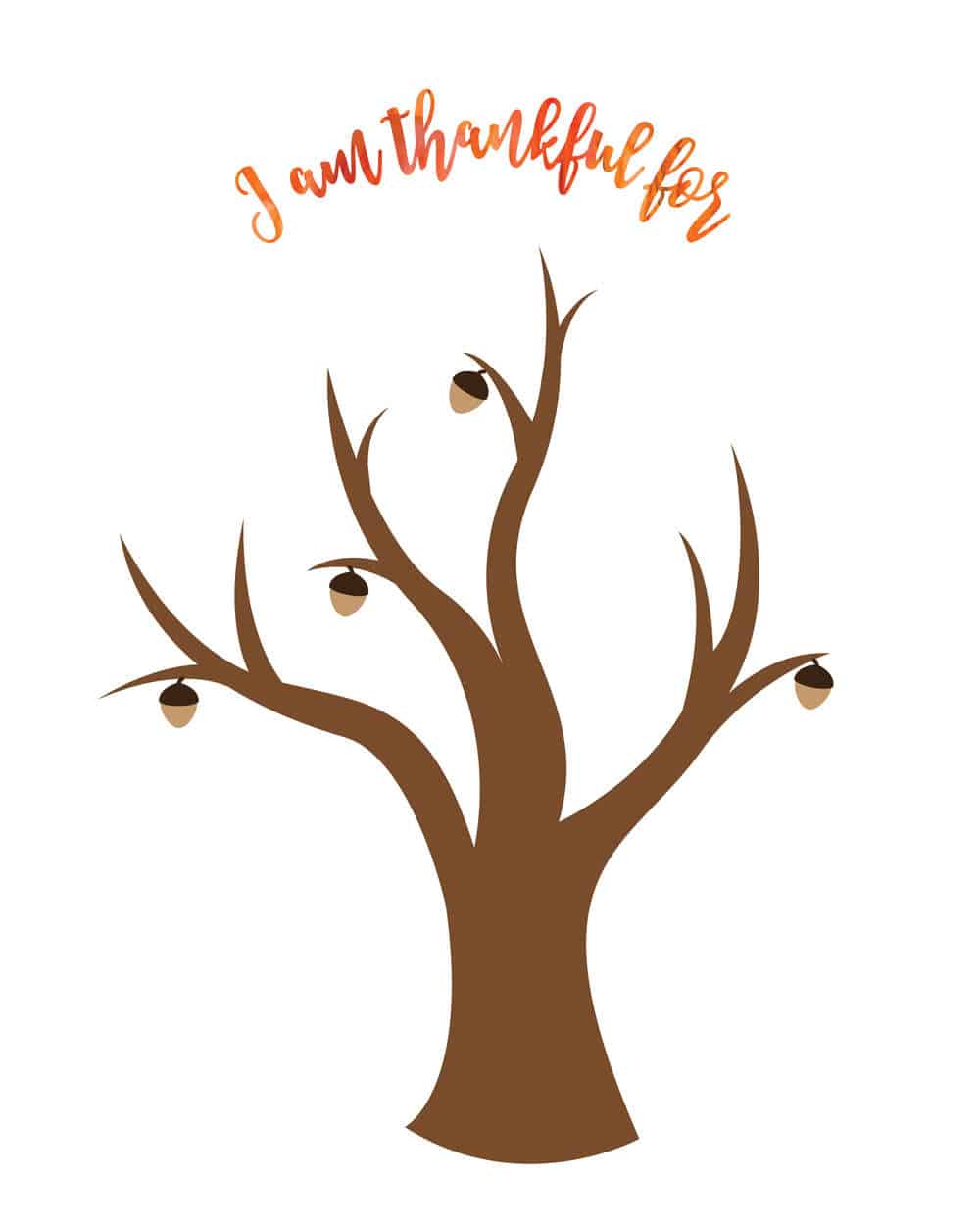 Free Printable Thankful Tree Printable