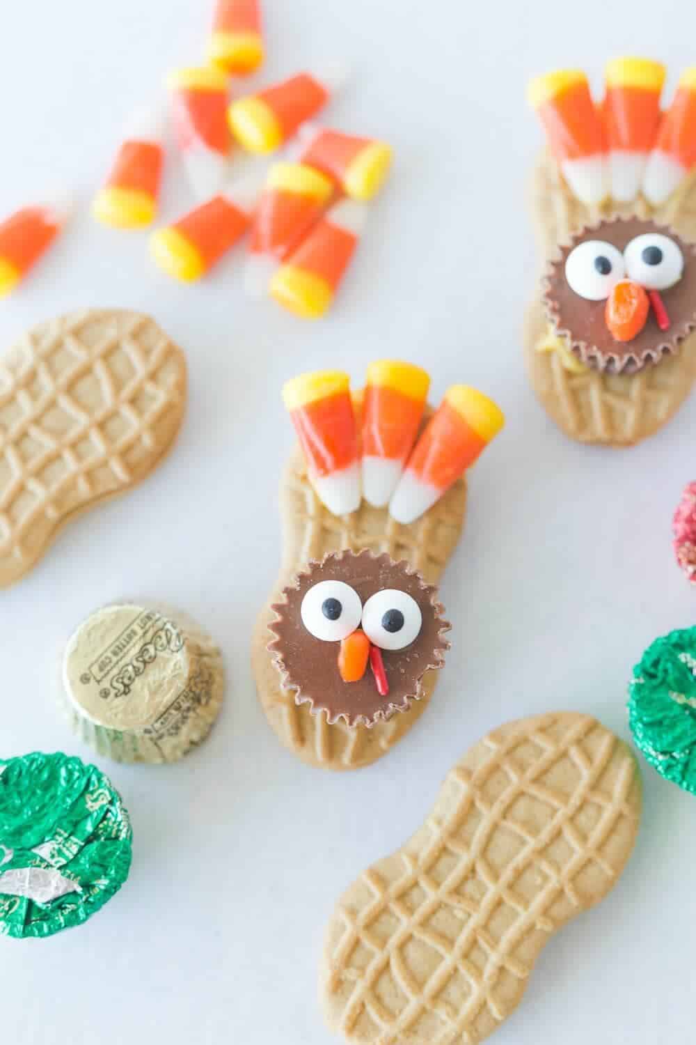 decorated turkey cookies 