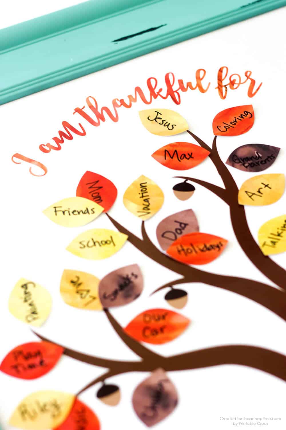 Thankfulness Tree Template Thankfulness Tree Template
