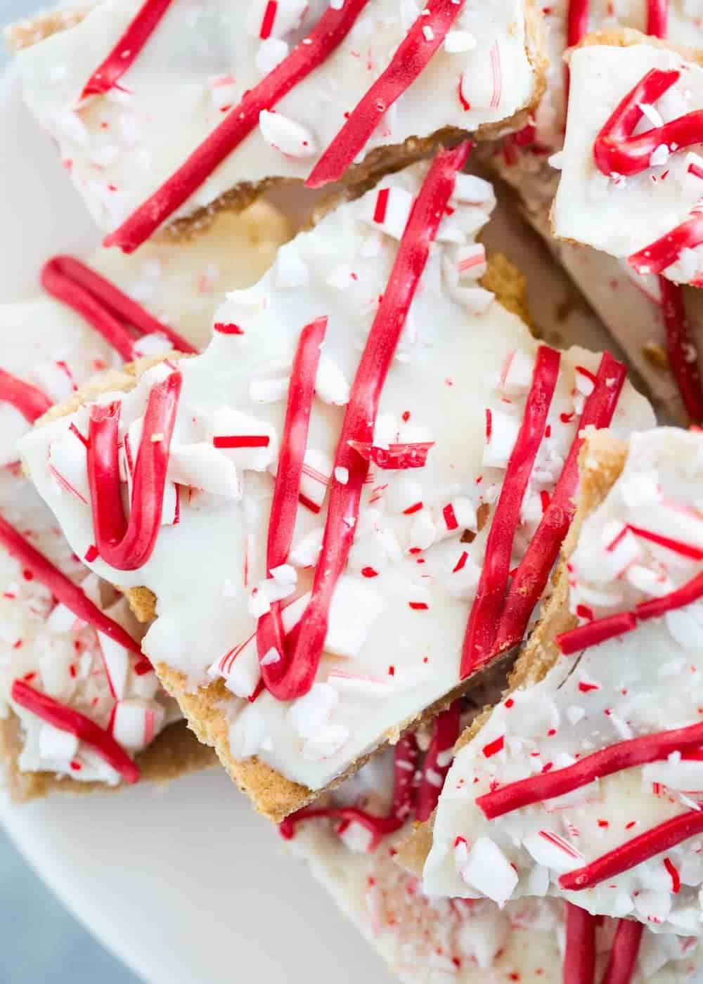 Peppermint graham cracker toffee.