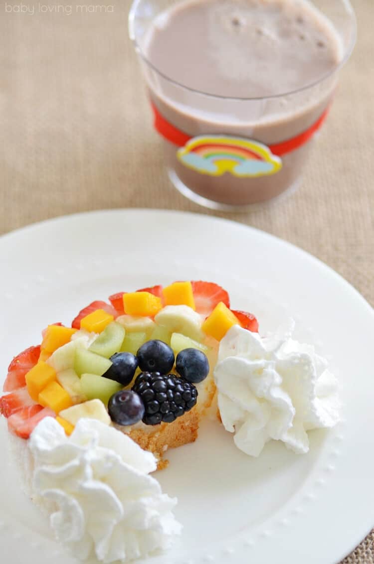 Rainbow angel food cake + Top 50 Rainbow Desserts - the perfect way to celebrate St. Patrick's Day and welcome spring!