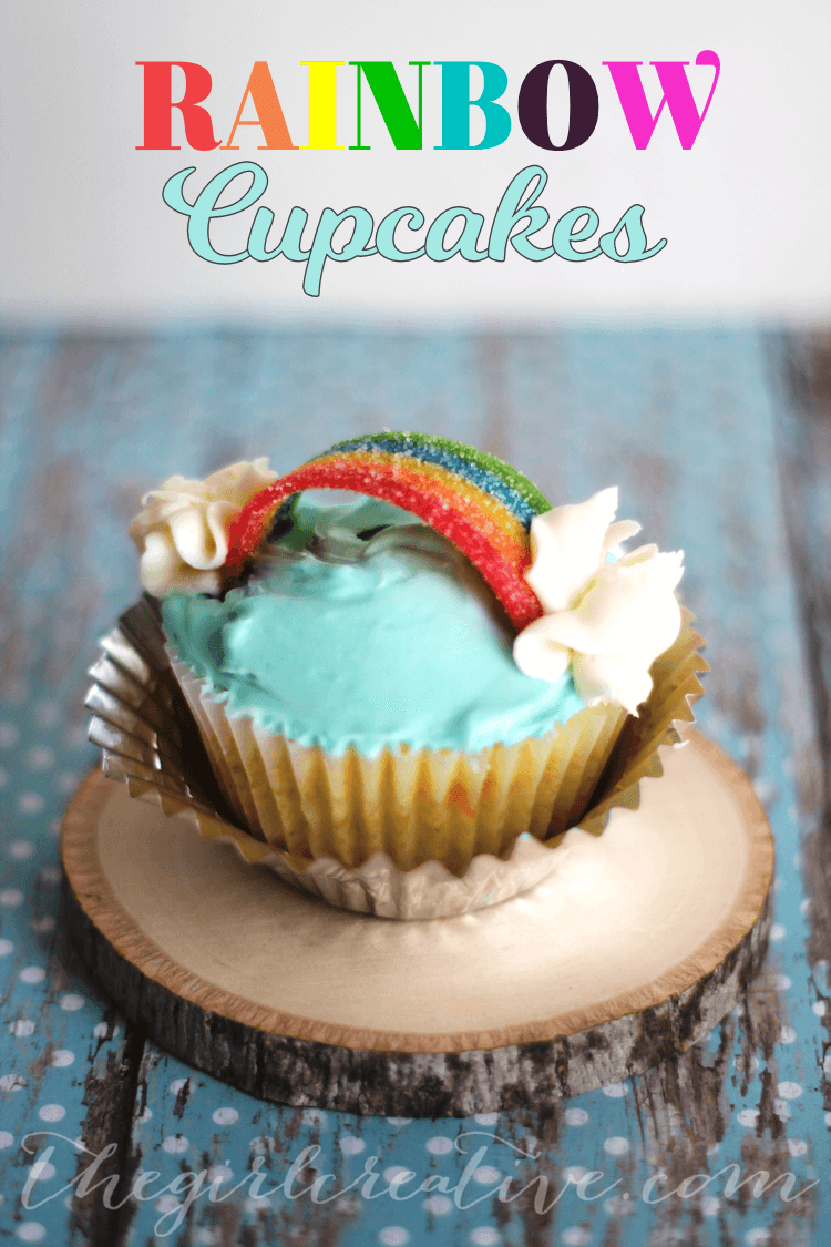 Rainbow cupcakes + Top 50 Rainbow Desserts - the perfect way to celebrate St. Patrick's Day and welcome spring!