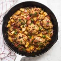 One pan dijon chicken and potatoes