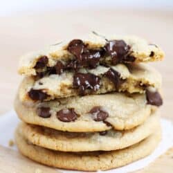 The BEST Brown Butter Chocolate Chip Cookies ...soft, chewy and slightly crispy around the edges. These have the perfect flavor and tons of chocolate!