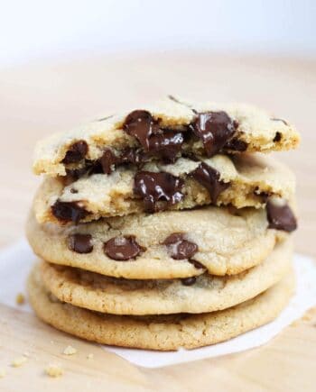 The BEST Brown Butter Chocolate Chip Cookies ...soft, chewy and slightly crispy around the edges. These have the perfect flavor and tons of chocolate!