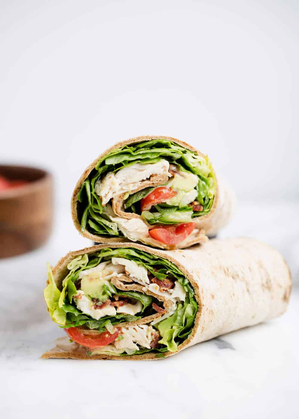 Chicken caesar wrap.