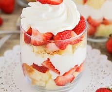 Easy Strawberry Shortcake Trifle + 50 Delicious Berry Recipes... refreshingly sweet treats that you can enjoy all summer long!