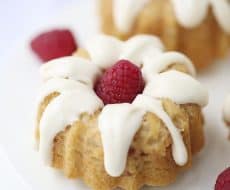 Mini Raspberry Bundt Cake with Cream Cheese Glaze + 50 Delicious Berry Recipes... refreshingly sweet treats that you can enjoy all summer long!